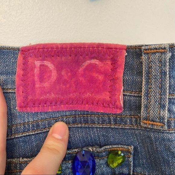 DOLCE & GABBANA y2k bedazzled low rise jeans - Picture 8 of 8
